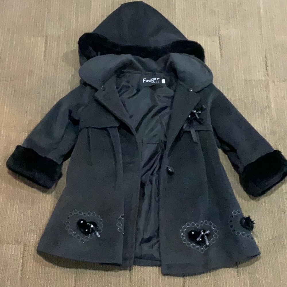 Kids Gray Formal Coat